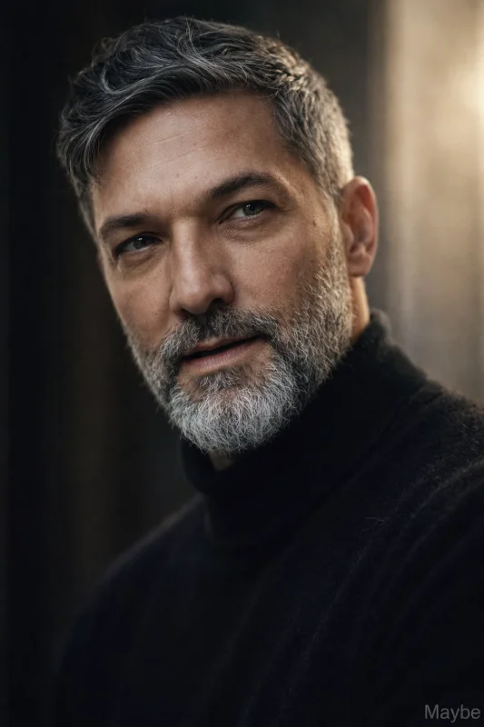 Generate a hyper-realistic, cinematic close-up portrait of a charismatic